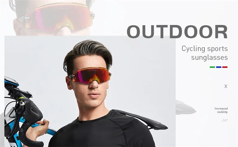 Kapvoe Hiking Eyewear Man Cycling Sunglasses Woman Bicycle Goggles Outdoor UV400 Bike Glasses Sports MTB Eyewear Cycling Glasse