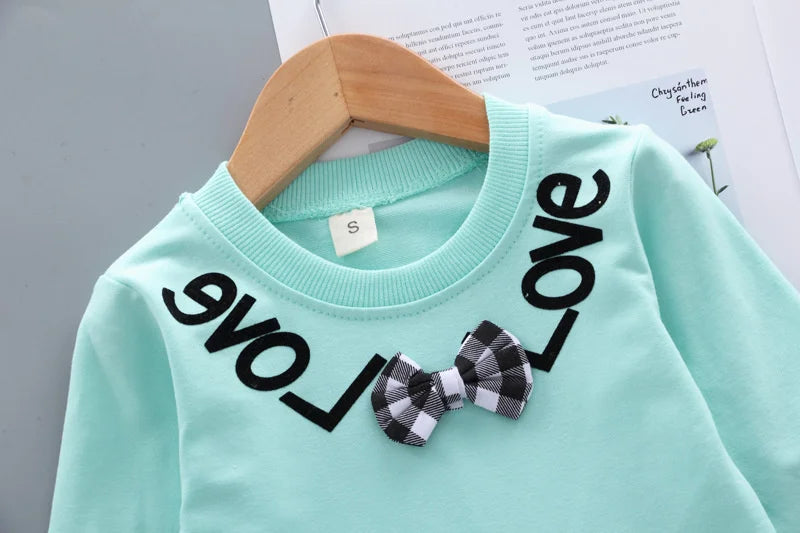 New Spring Autumn Baby Girls Clothes Suit Children T-Shirt Pants 2Pcs/Sets Toddler Casual Costume Infant Outfits Kids Tracksuits