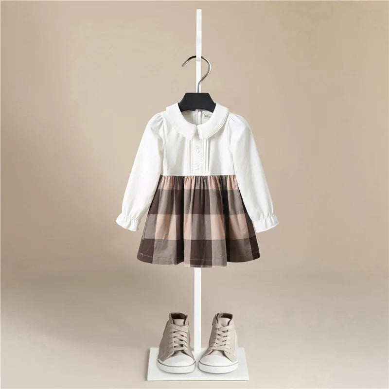 Autumn Girl Dress Cotton Long Sleeve Children Dress Brand Design Striped  Kids Dresses for Girls Fashion Girls Clothing