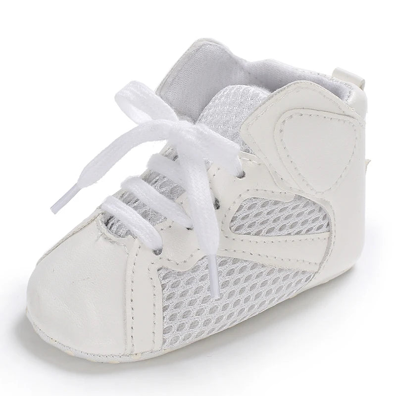 0-18 Months Newborn Baby Shoes for Boys Fashion Basketball Sports Shoes Soft Sole Comfortable Baby Walking Shoes