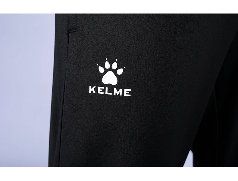 KELMECarme Men's Slim Stretch Sports Trousers Football Training Skinny Pants Adult and Children Running Pants