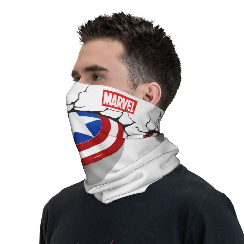 Limited Edition Bandana Neck Gaiter Motorcycle Club Marvel Face Scarf Cycling Face Mask Hiking Unisex Adult All Season