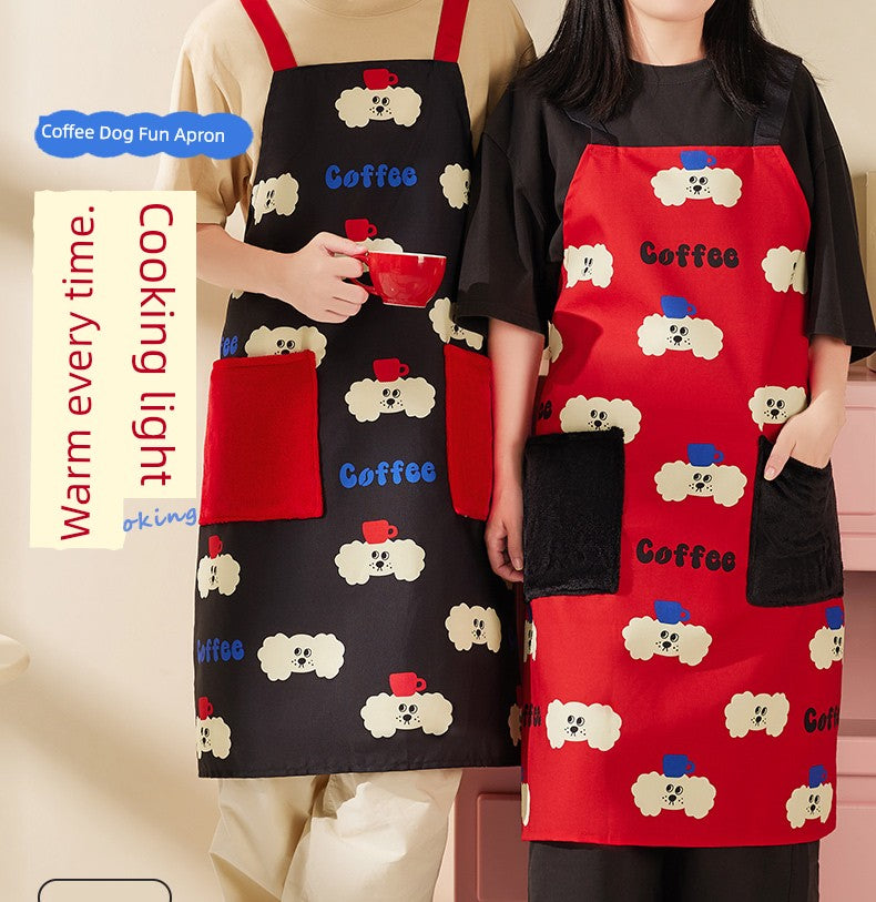 Cooking Kitchen For Home Internet Celebrity Oil-Proof Catering Apron