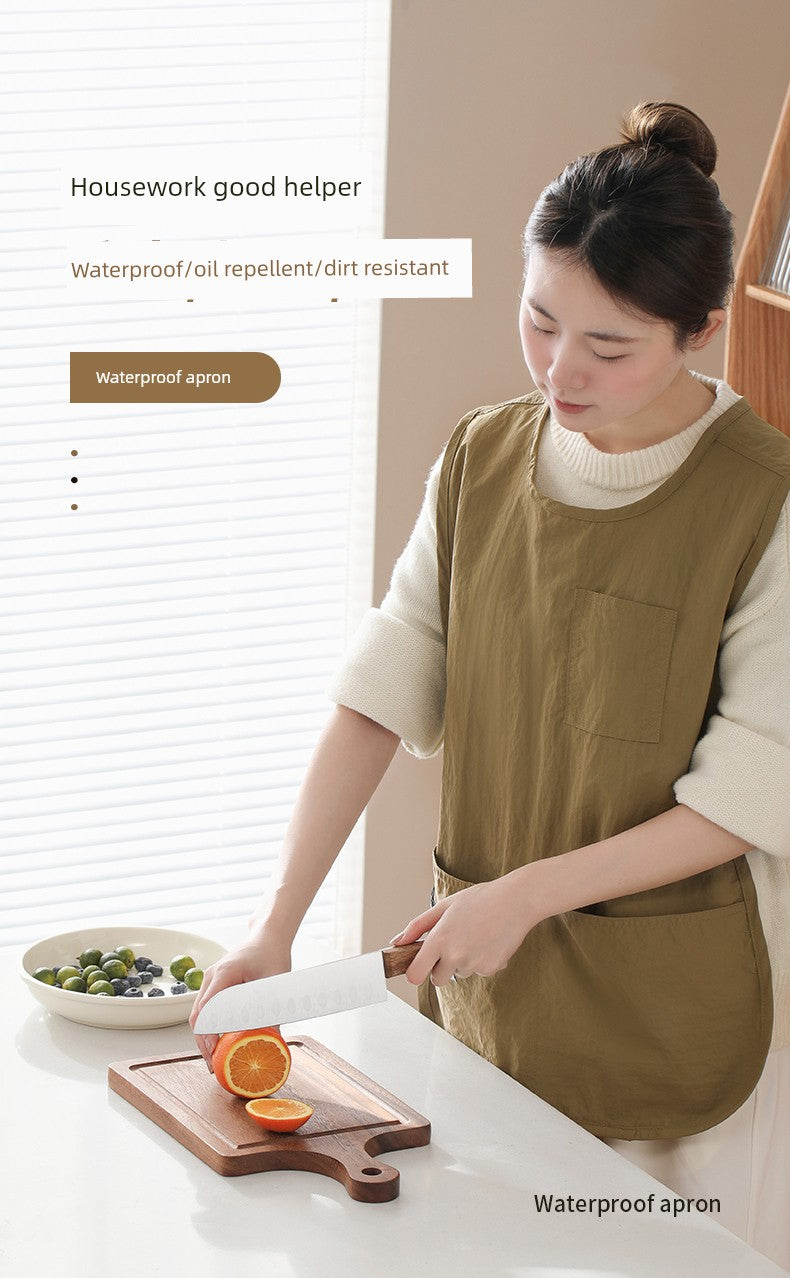 Fasola For Home Oil-Proof Vest Men Catering Apron