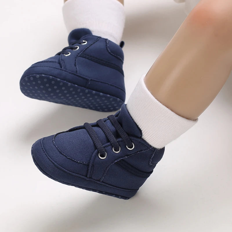 Lucky Blue Four Seasons Baby Soft Sole Walking Shoes for 0-1 Year Old Boys Casual Lightweight Sports Shoes Indoor Walking Shoes