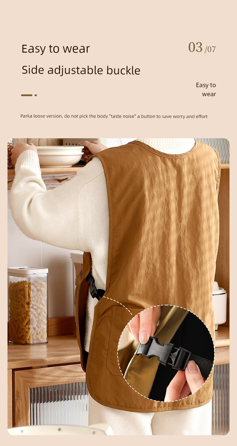 Fasola For Home Oil-Proof Vest Men Catering Apron