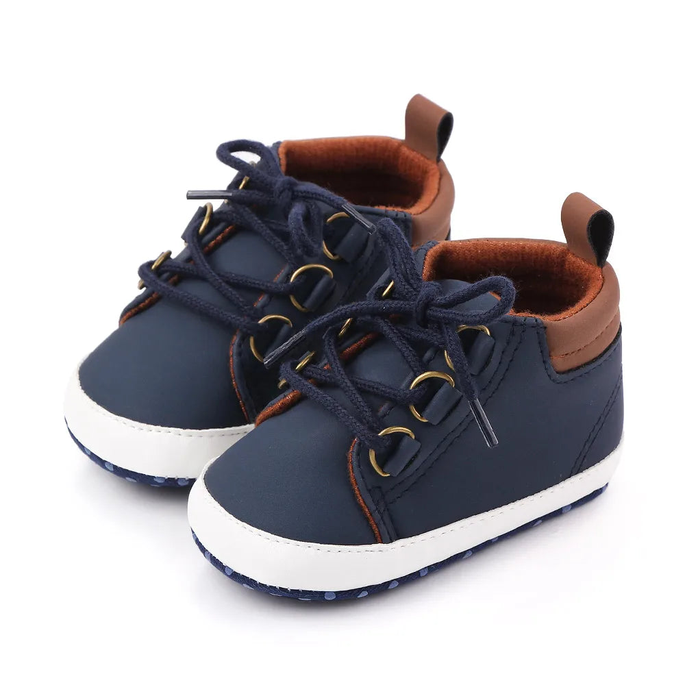 Baby Shoes Spring and Autumn Style Soft Cotton Anti-slip Sole Cassual for Boys and Girls 0-9-18 Months Toddler Prewalking D2351