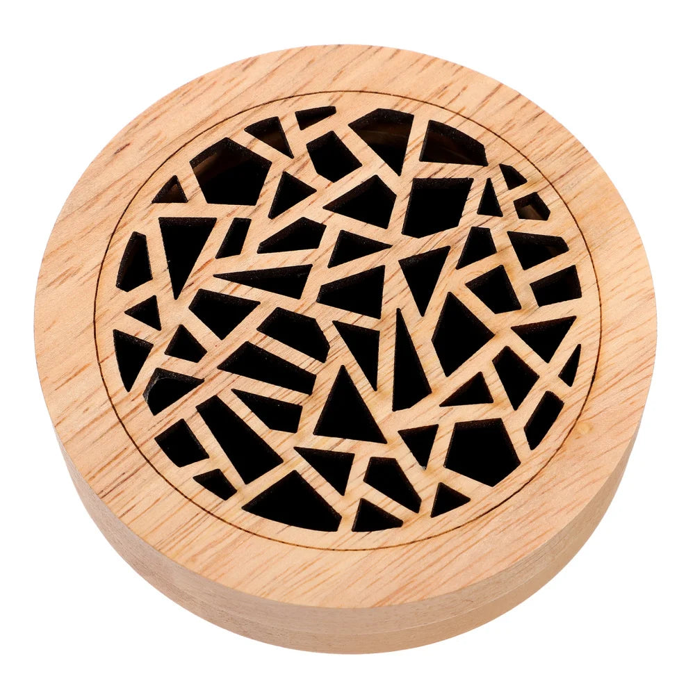 Solid Wood Aromatherapy Box Incense Holder Indoor Ornament Wooden Censer Cone Burner