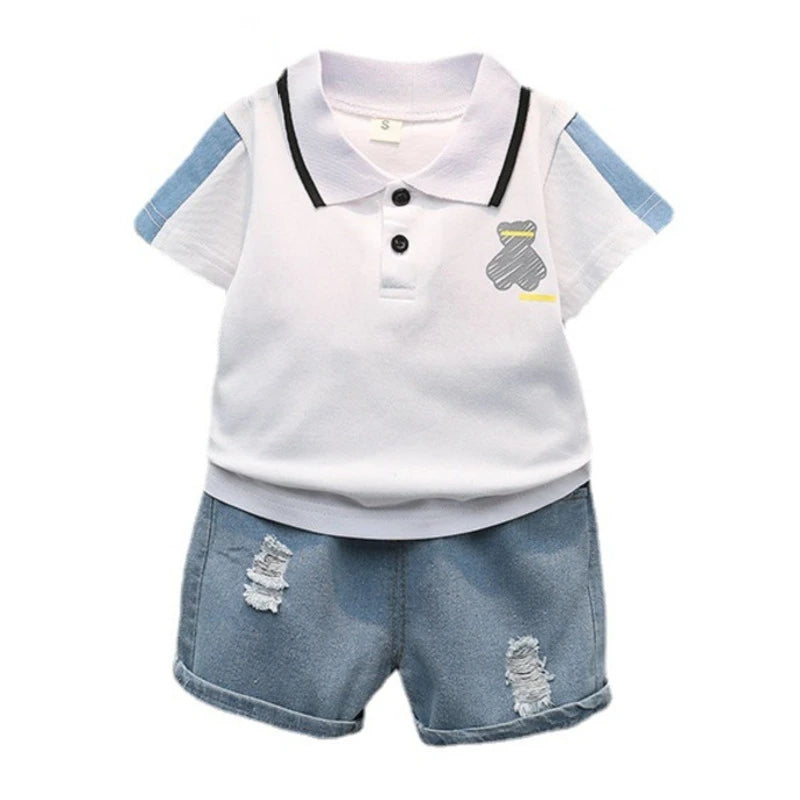 New Summer Fashion Baby Clothes Suit Children Boys Girls T-Shirt Shorts 2Pcs/Sets Toddler Casual Costume Infant Kids Tracksuits