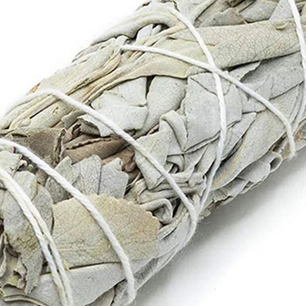 Incense White Sage Bundle California Smudge Stick Pure Leaf Purification Meditation Burning Aromatherapy Energy Cleansing Bundle