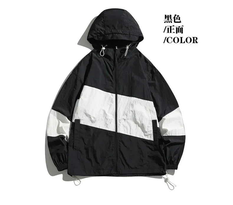 Nylon For 2024 Summer Casual Skin Jacket UPF 50+ UV Sun Protection Men Ultra-Light Sportswear Outwear Hooded Windbreaker