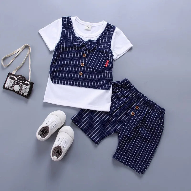 New Summer Baby Girl Clothes Children Boys Fashion T-Shirt Shorts 2Pcs/Set Toddler Casual Costume Infant Outfits Kids Tracksuits