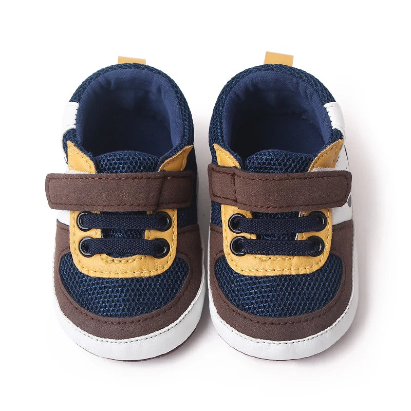 Baby Shoes 0-9-18 Months for Toddler Boys and Girls Soft Cotton Baby Sneaker Soft PU Leather Baby Casual Walking Shoes BH2319