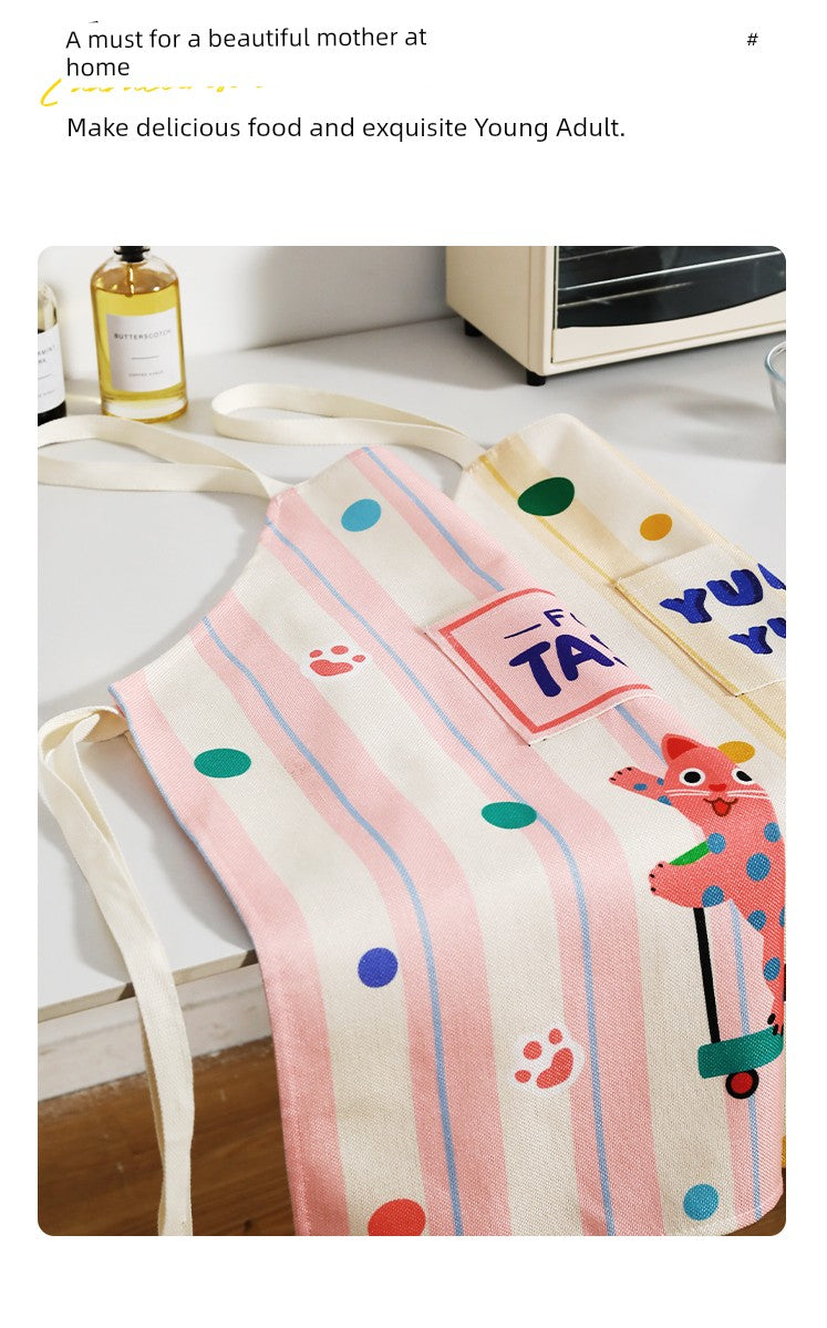 Meishida Polka Dot For Home Oil-Proof Catering Men's and Women's Apron