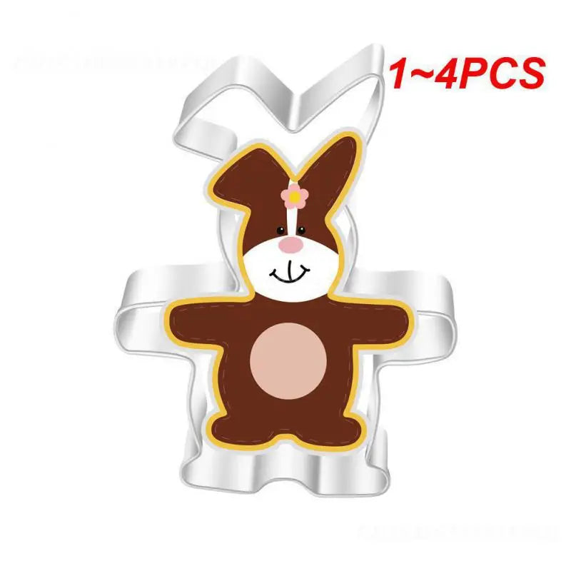 1~4PCS Biscuit Cutter Cake Decorating Tool Kitchenware Home Kitchen Baking Pastry Tool Rabbit Shape Mold Kitchen Gadgets