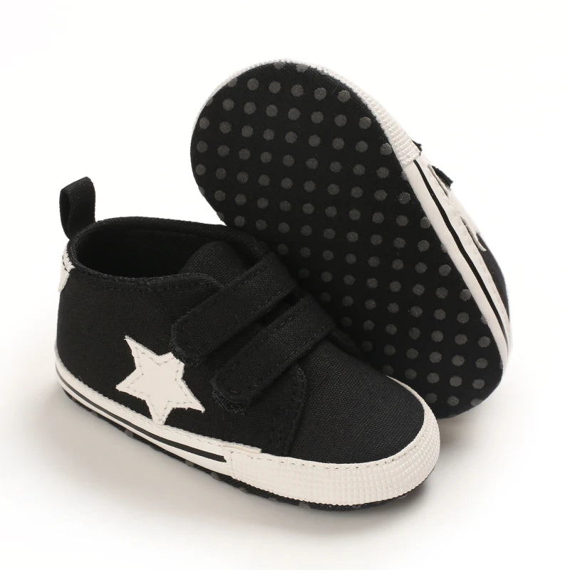 2024 New Baby Canvas Sneakers Anti-slip Soft Plaid Baby Boy Girl Shoes Newborns First Walkers Infant Baby Unisex Casual Shoes