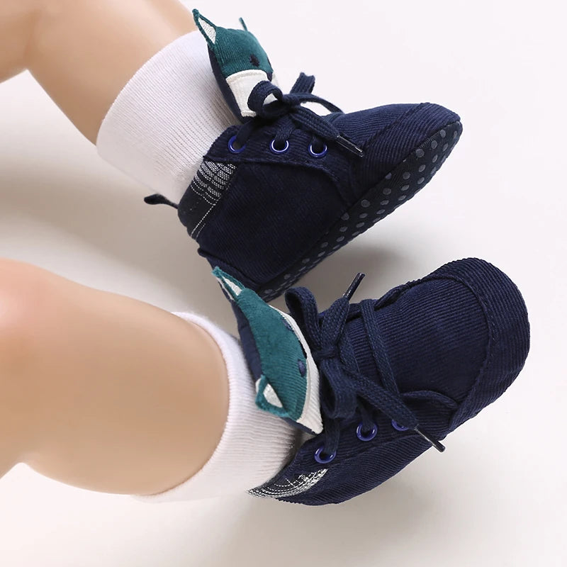 Lucky Blue Four Seasons Baby Soft Sole Walking Shoes for 0-1 Year Old Boys Casual Lightweight Sports Shoes Indoor Walking Shoes