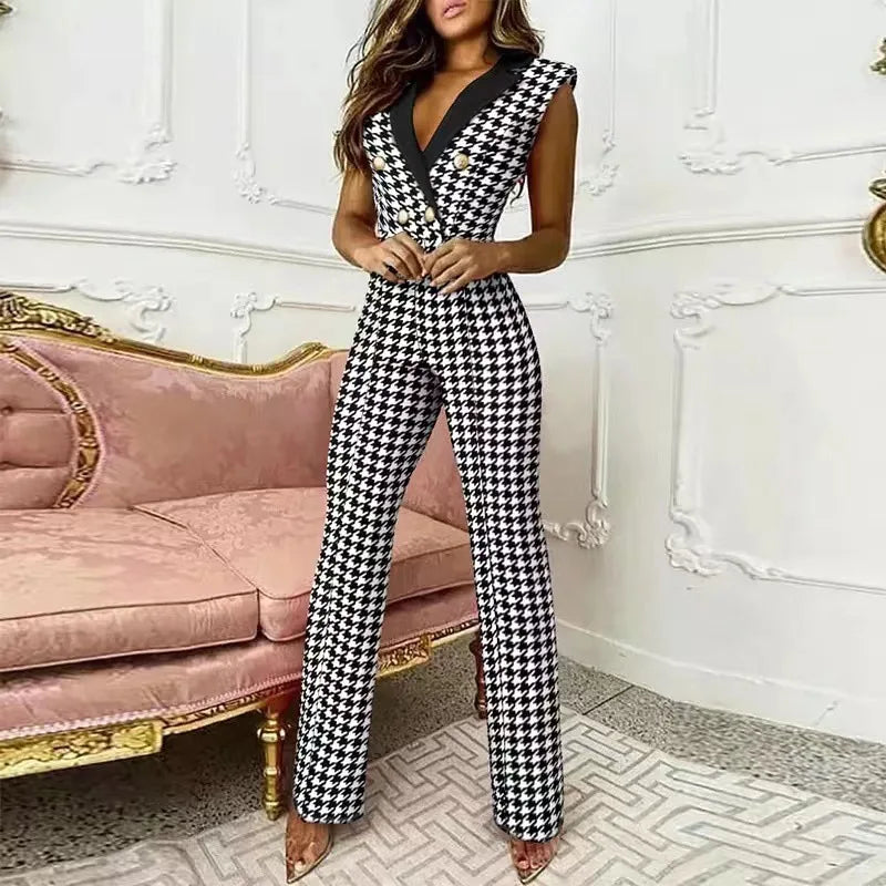 New women's jumpsuits 2024 spring autumn new long-sleeved slim professional jumpsuits elegant and elegant jumpsuits