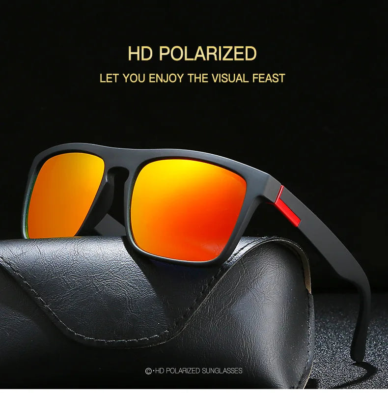 Men Polarized Sunglasses Bright Film Sports Sun Glasses Elastic Paint Frame Sports Outdoor Travel Eyewear T232