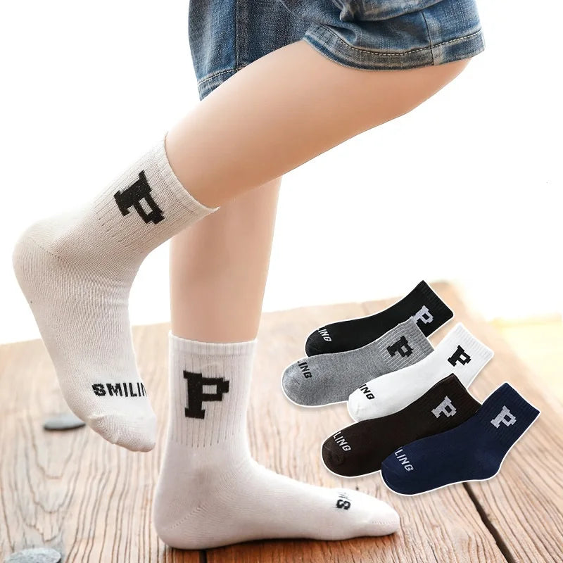 5 Pairs Per Lot Kids Socks Autumn Winter Children Cotton Cartoon Baby Girls Boys Fashion Socks 1 2 3 4 5 6 7 8 9 Years