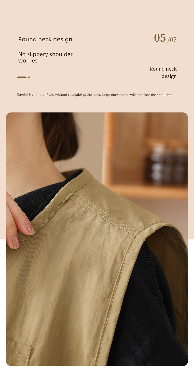 Fasola For Home Oil-Proof Vest Men Catering Apron