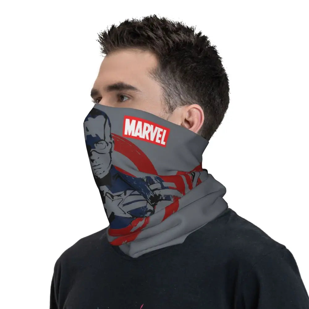 Limited Edition Bandana Neck Gaiter Motorcycle Club Marvel Face Scarf Cycling Face Mask Hiking Unisex Adult All Season