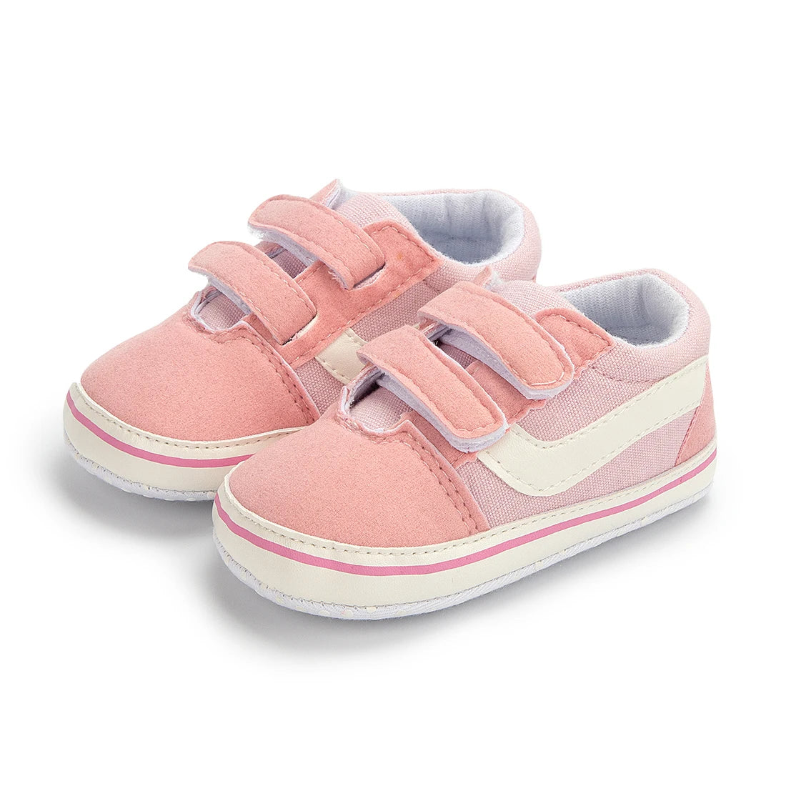 Baby Unisex Canvas Sneakers Classic Stripes Casual Baby Boy Girl Shoes Anti-slip Soft First Walkers Infant Baby Shoes