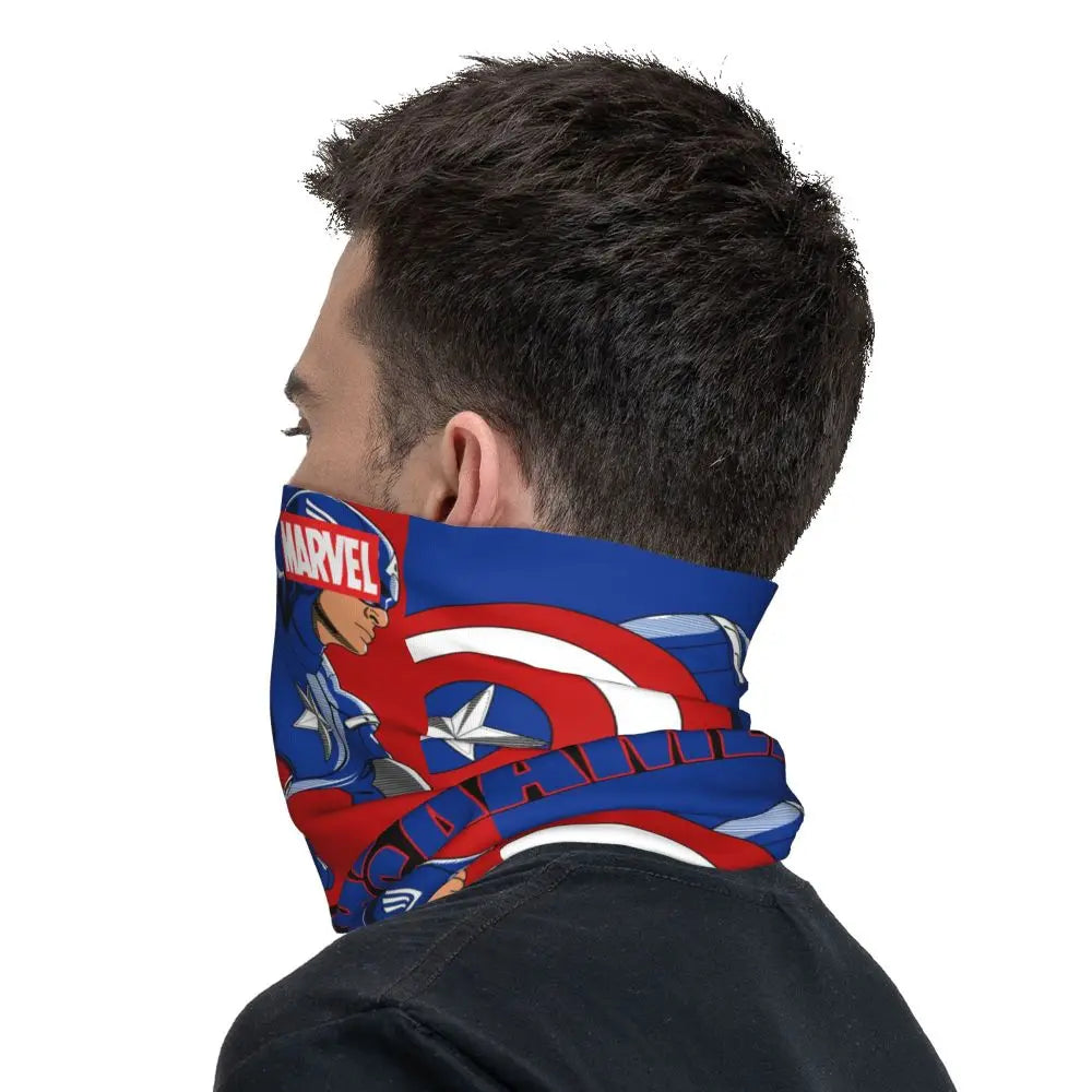 Limited Edition Bandana Neck Gaiter Motorcycle Club Marvel Face Scarf Cycling Face Mask Hiking Unisex Adult All Season