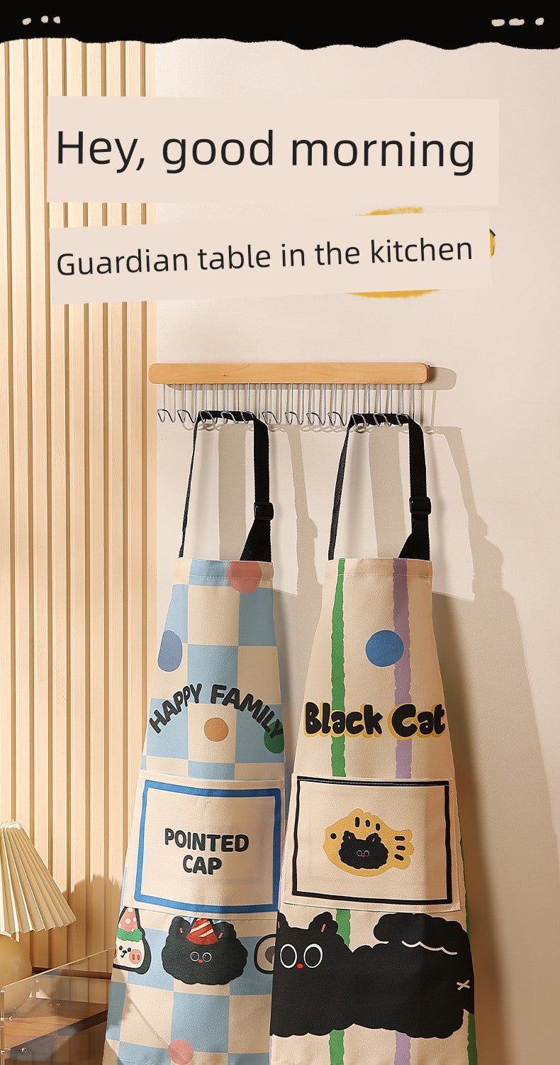 Kitchen For Home Fancy Oil-Proof Men's and Women's Overclothes Apron