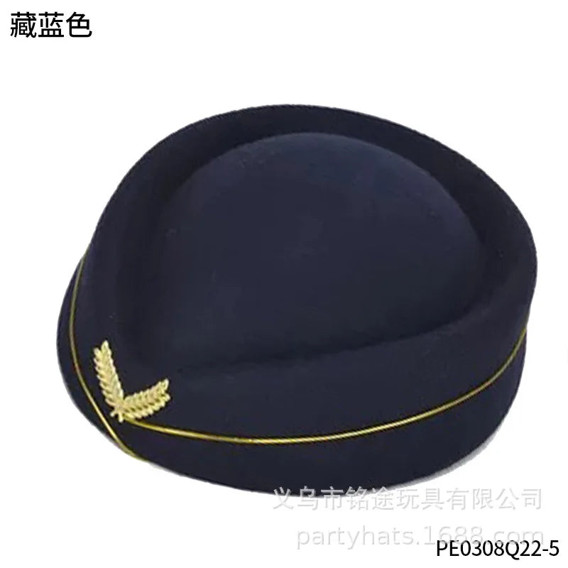 Hats for Men Women Cosplay Y2k Caps Airline Pilot Captain Costume Kit Pilot Dress Up Accessory Set with Aviator Sunglasses