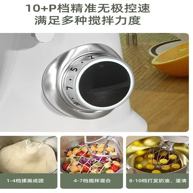 Household Small Automatic Egg Beater Multi-function Dough Mixer Bread Blenders Kitchen Aid Standing Spiral Stand Blender Machine