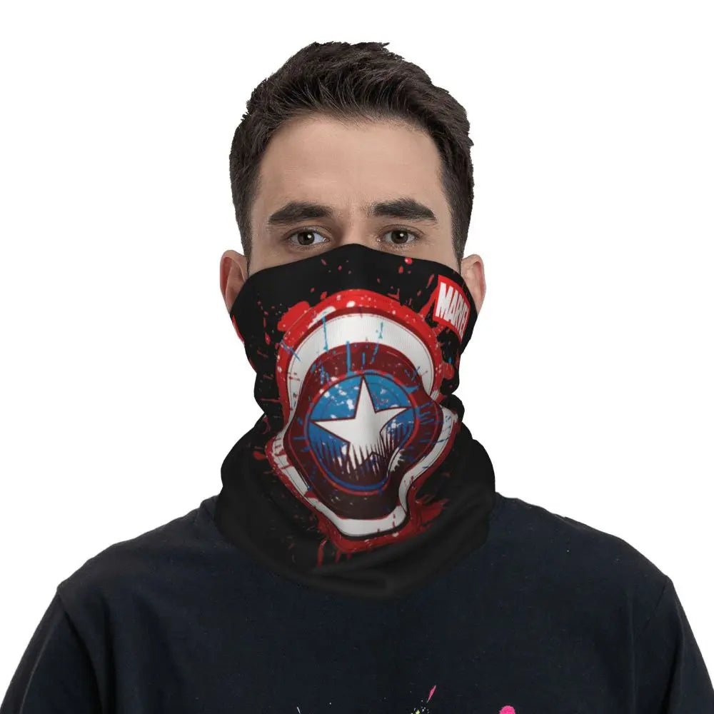 Limited Edition Bandana Neck Gaiter Motorcycle Club Marvel Face Scarf Cycling Face Mask Hiking Unisex Adult All Season