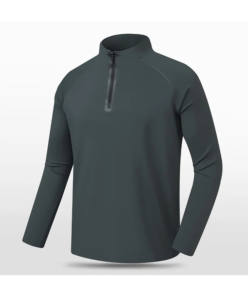 SBWL High quality Mens outdoor hiking golf running breathable Polo shirt Office casual Polo long-sleeved Sports base shirt Tops