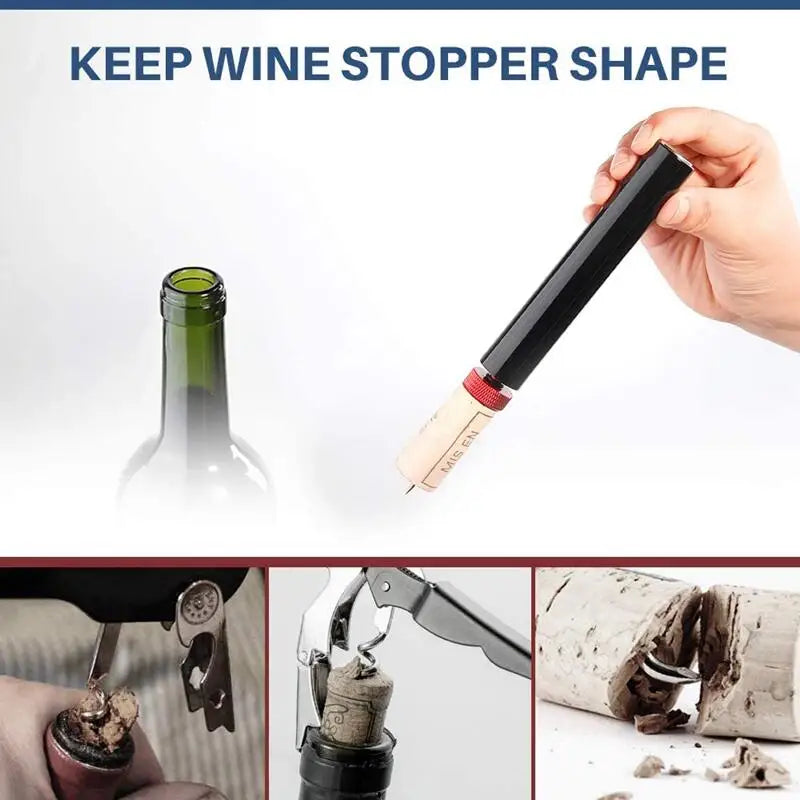 Cool Technological Gadgets Air Pressure Corkscrew Wine Bottle Opener Take Out Wine Cork Novel Kitchen Bar Accessories Tools