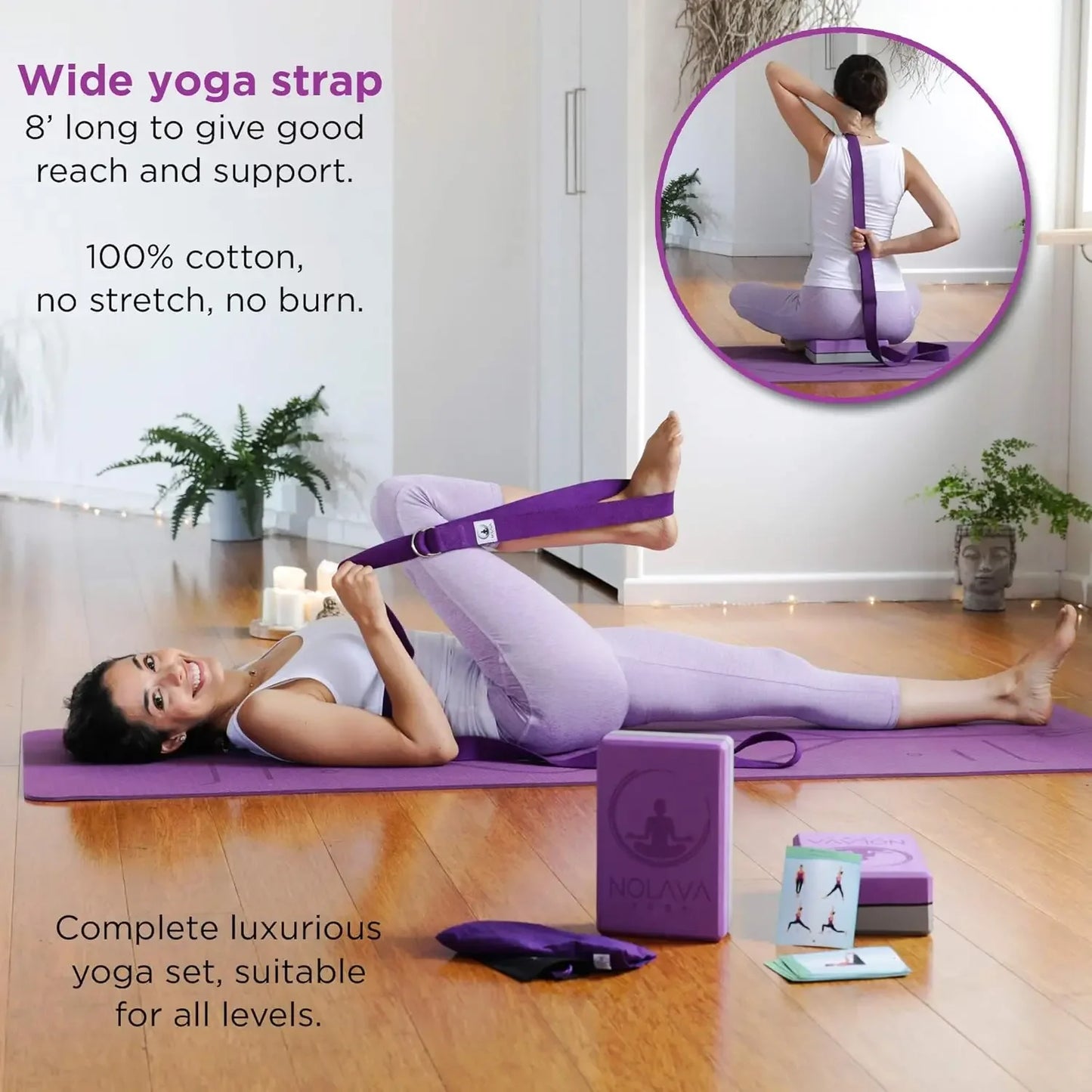 Yoga Mats & Complete Sets - TPE, Non-Slip, Eco-Friendly - Includes Mat, Blocks, Strap, & More (6pc or 7pc Sets) - For Pil