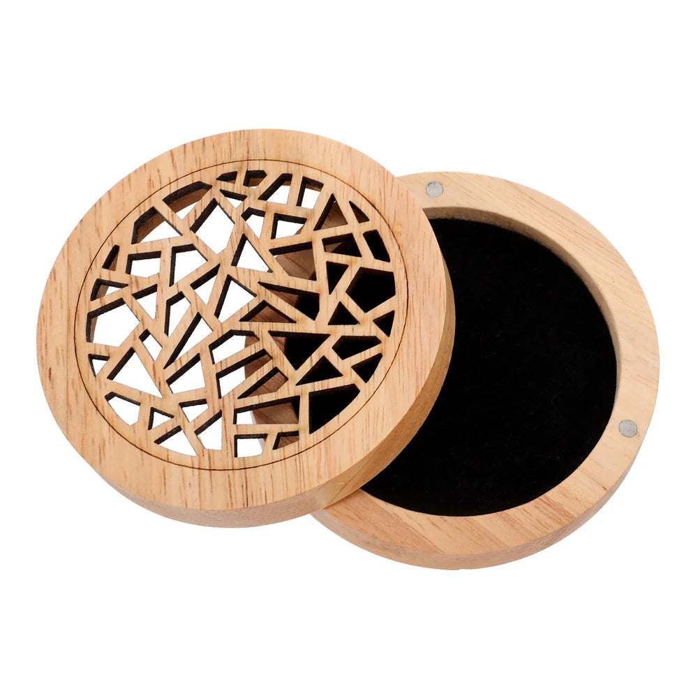 Solid Wood Aromatherapy Box Incense Holder Indoor Ornament Wooden Censer Cone Burner