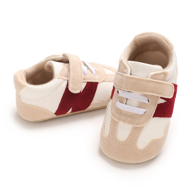 Newborn Baby Sneakers Letter Patchwork Baby Casual Shoes Anti-slip Hundred Toddler Baby Boys Girls Shoes 0-18 Months