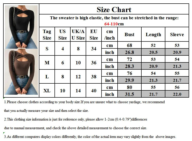 Casual Long Sleeve Hollow Out Irregular Round Neck T Shirts Basic Tee Sweater Top Lightweight Sweaters for Women Autumn