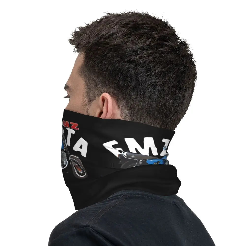 ETZ 251 Bandana Neck Gaiter Motorcycle Club MZ Moto Wrap Scarf Multi-use Balaclava Cycling Unisex Adult Winter