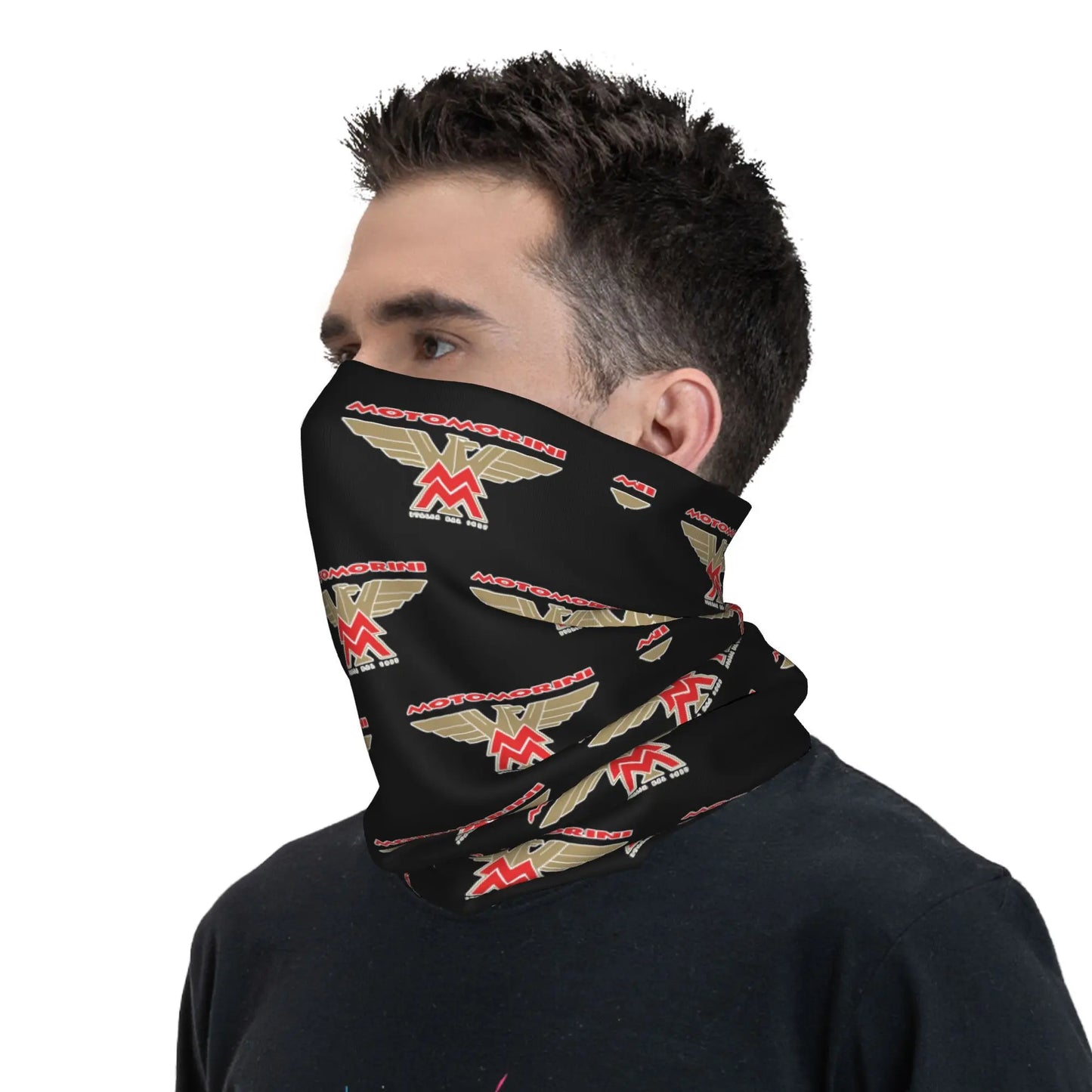 Moto Morini Logo Motorcycle  Bandana Neck Gaiter Printed  Balaclavas Mask Scarf Multifunctional Cycling Riding Adult Breathable