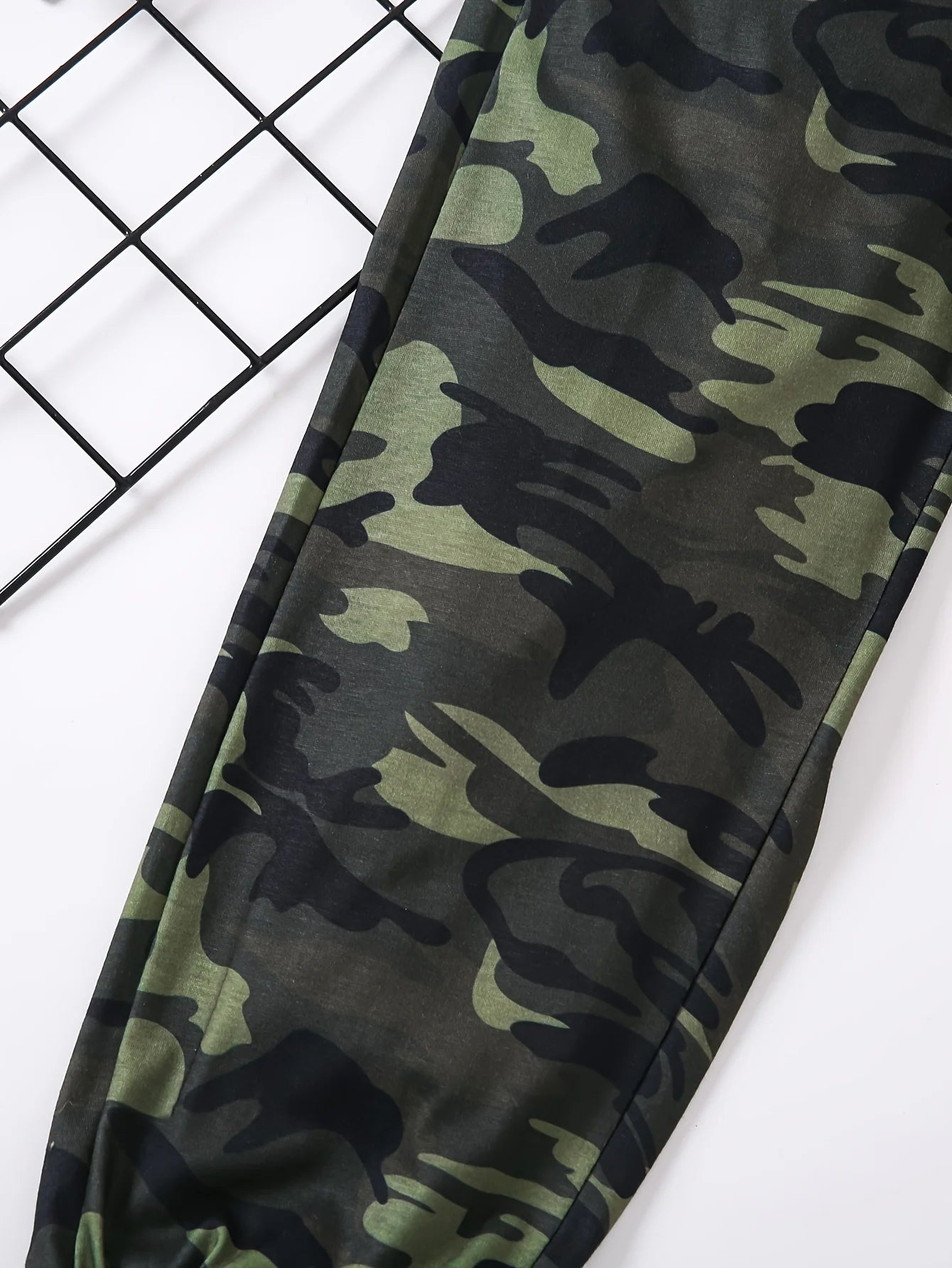 Spring summer new casual boy alphabet print spring autumn new camouflage elastic leg casual pants