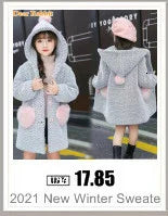 2024 Fashion Design Autumn Winter parka Girl Hairy clothes Long Woolen Coat for Kids Outerwear Grid pattern Padded Warm clothing