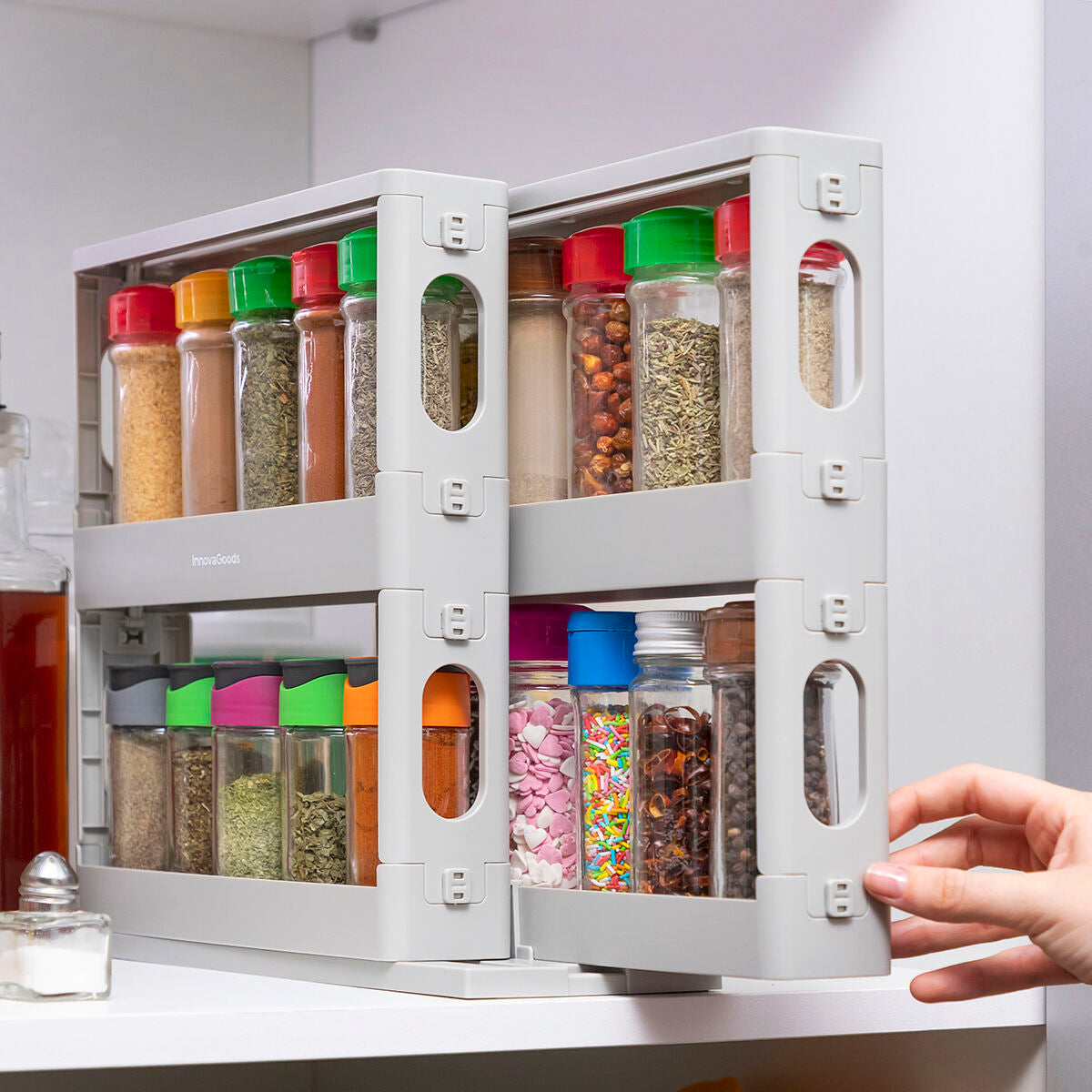 Sliding and Pivoting Spice Organiser Rispick InnovaGoods