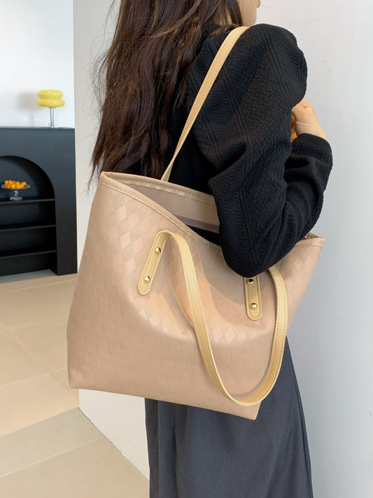 PU Leather Large Tote Bag