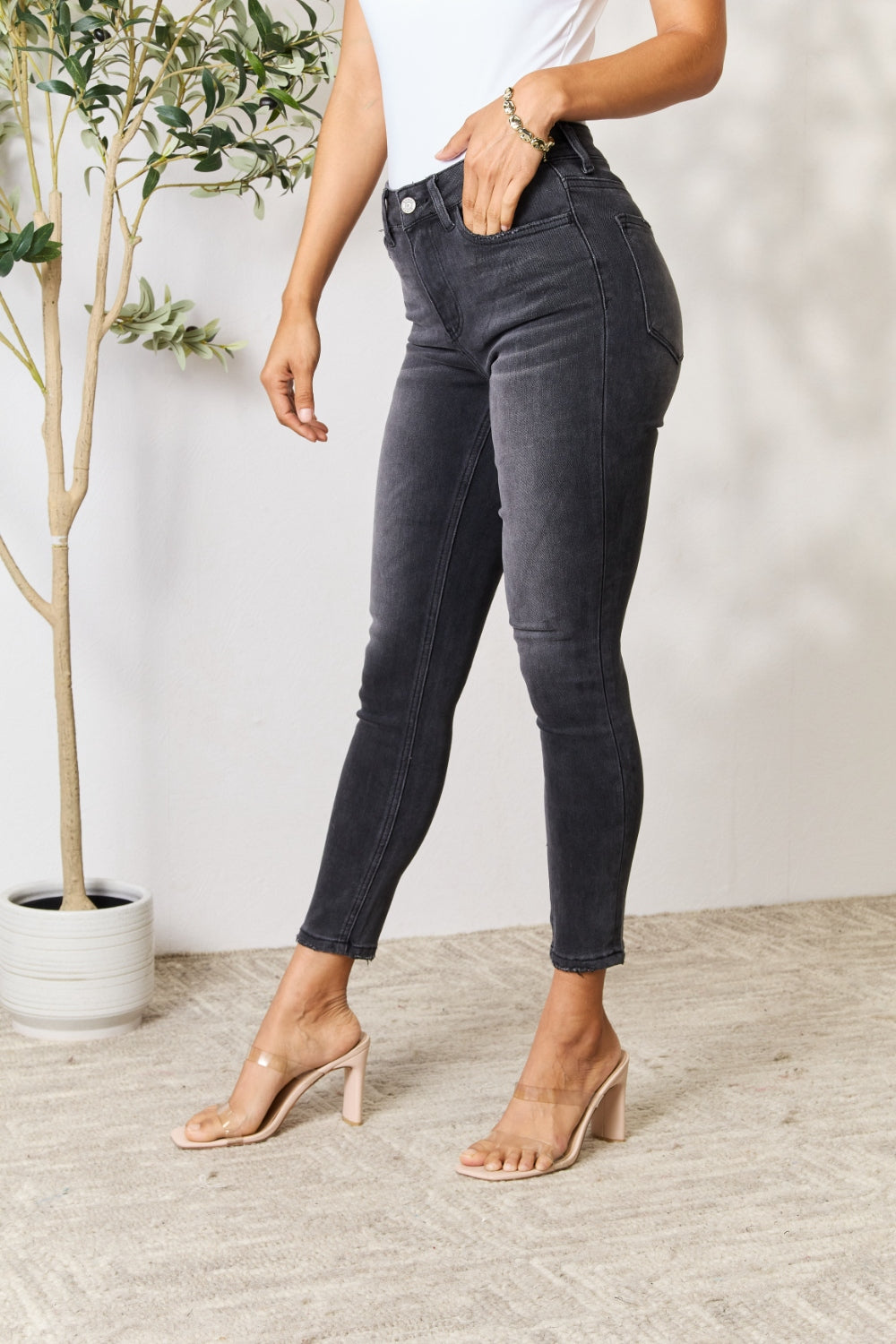 BAYEAS Cropped Skinny Jeans