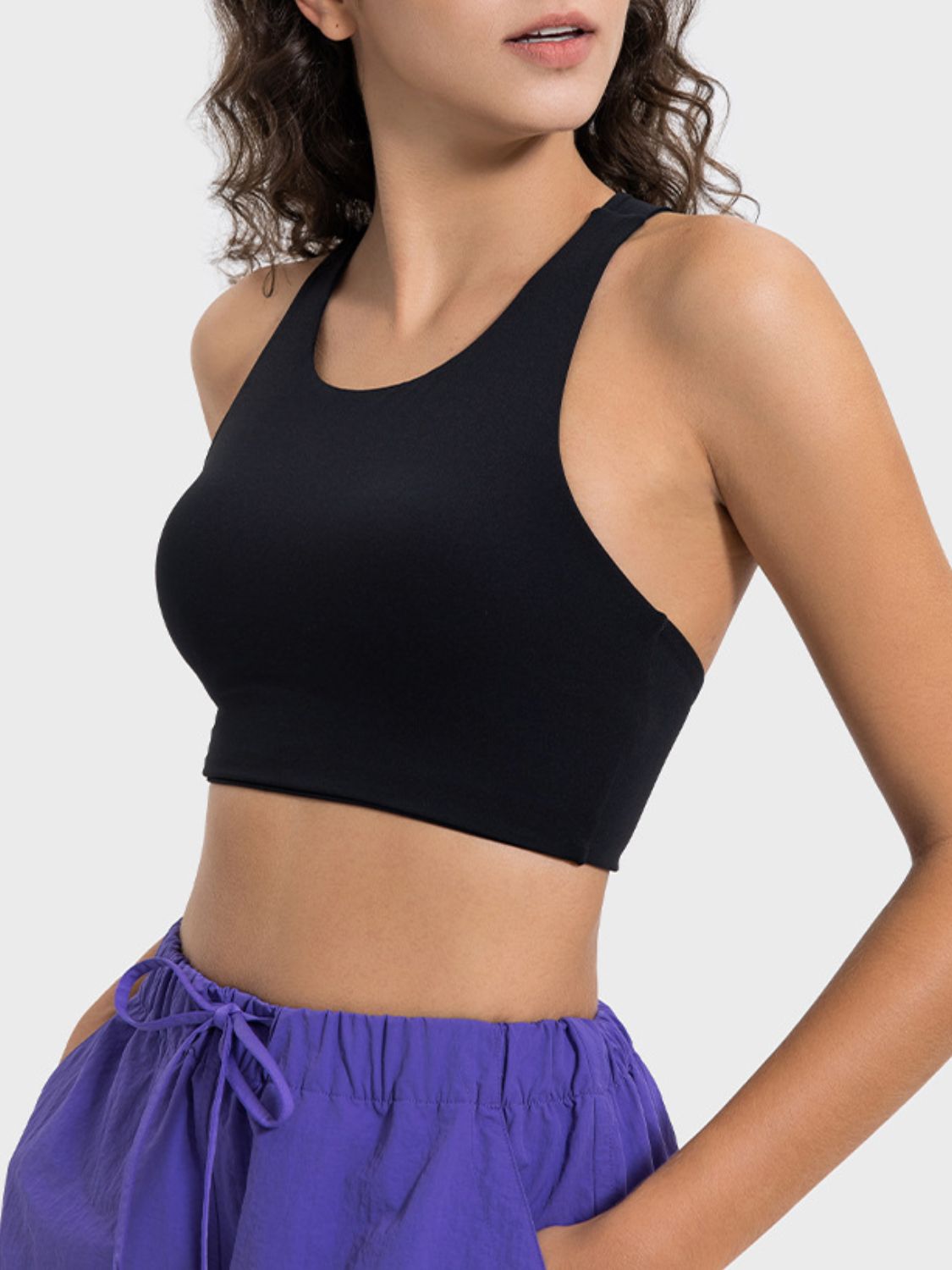 Millennia Cutout Round Neck Active Tank