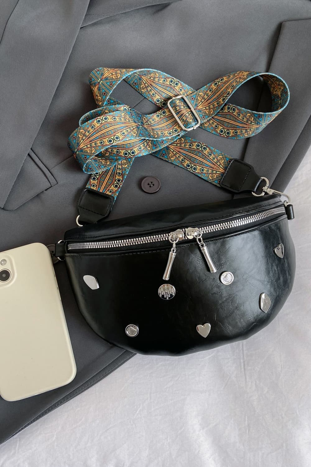 PU Leather Sling Bag